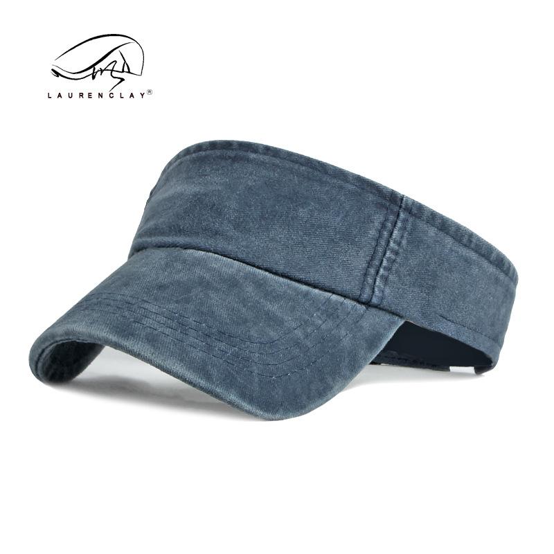 Hat Washed cotton empty top hat Men's and women's summer sun protection peaked cap Baseball cap