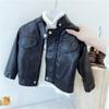 Children's Clothing Autumn Children's Leather Clothes Boys and Girls Handsome Motorcycle Leather Jacket Zipper Jacket