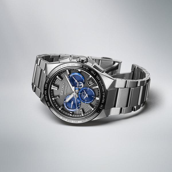 Seiko Мужской SBXC119 (Мужская металлическая группа ASTRON NEXTER GPS Solar) Круглые часы из чистого титана с серебром