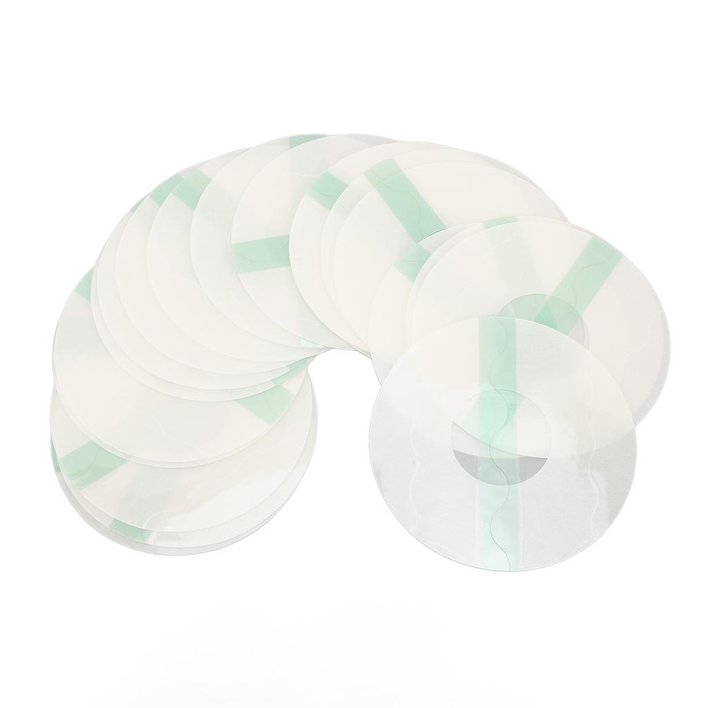 20 шт. прозрачные чехлы для датчиков, водонепроницаемые, нескользящие, удобные, портативные, круглые, зеленые