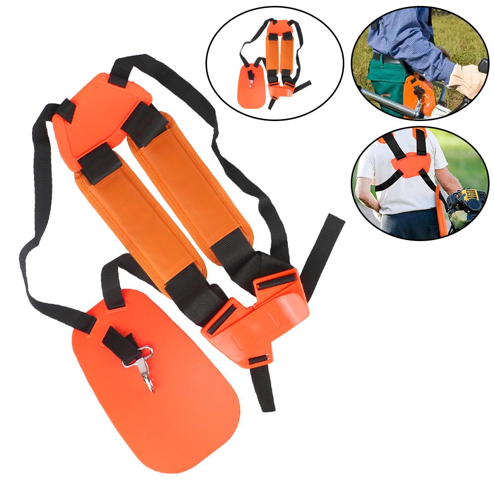 For Brush Cutter Trimmer Garden Pruner Strimmer Padded Belt Backpack Lawn Mower Comfortable Labor Saving W Shape Double Shoulder Harness Strap