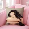 Elegant Beautiful Actress TTang Wei Cushion Cover Pillowcase Short Plush Invisible zipper Room Sofa Cushion Cover