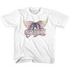 Футболка с логотипом Aerosmith Pastel Wings Мерч Рок-группы Альбом Концертный Тур