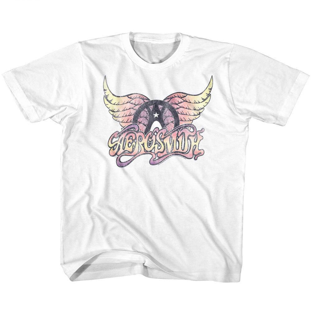 Футболка с логотипом Aerosmith Pastel Wings Мерч Рок-группы Альбом Концертный Тур