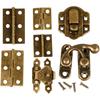 Metal Hinges and Fasteners - Screws Included - Set of 5 Variants. Ref 58000