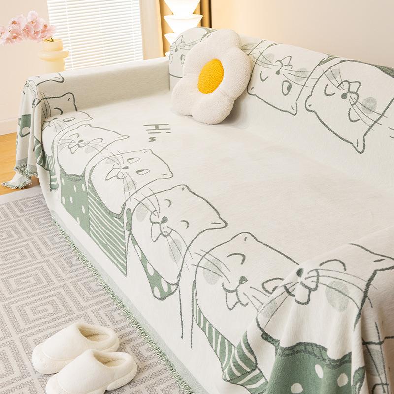 Ткань для чехла на диван, новое нескользящее универсальное утолщенное полотенце для дивана, универсальный чехол на четыре сезона, пыленепроницаемое одеяло