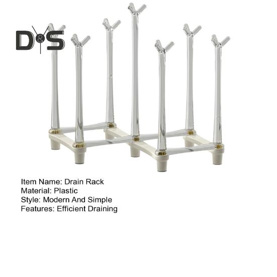 Выдвижная подставка для стаканов Пластиковая нескользящая нижняя подставка для кружек для слива стеклянных и спортивных бутылок 7 кронштейнов для сидений Складная конструкция Экономия места