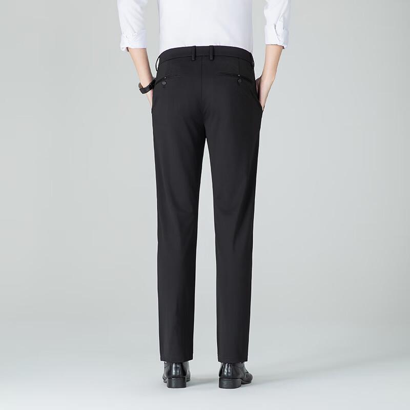 Yalu Men's Spring/Summer 2025 Straight-Leg Elastic Business Casual Pants YKHDF595