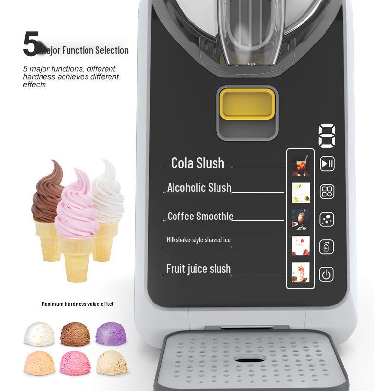 Compact Automatic Smoothie & Ice Cream Maker - Commercial-Grade, Fast Smoothie and Snow Melter Machine