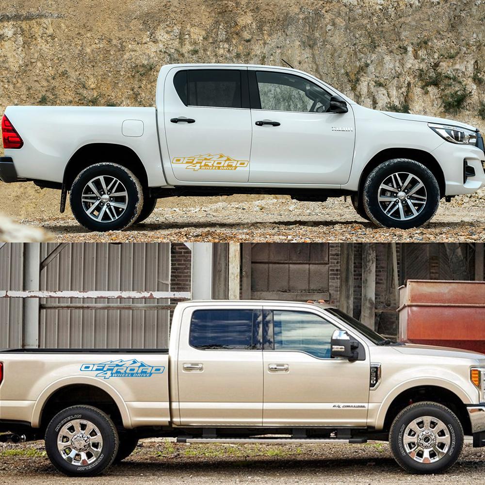 Боковая наклейка на автомобиль Внедорожник 4x4 Для Ford Ranger Raptor Пикап Isuzu Dma Nissan NAVARA Toyota Hilux DIY Аксессуары для АвтоТюнинга