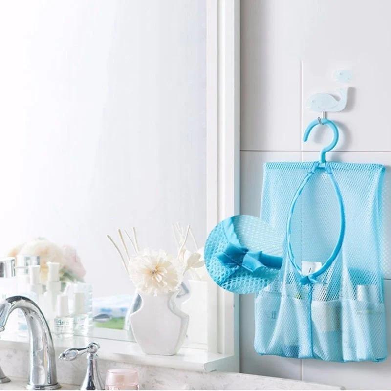 Подвесная сетчатая сумка для хранения одежды, игрушек, органайзер для белья, крючок для белья, нижнее белье, кухонная ванная комната, сетка для дома и улицы