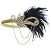 Masquerade Party Hair Accessories Feather Headwear Korean Style Headband Sequin Hair Band