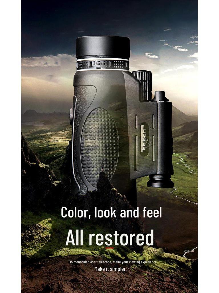 High Power HD Monocular Telescope with 12x50 Magnification for Clear Low Light Night Vision and Full Optical Clarity.