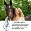 PU Leather Horse Halters Metal Buckle Unfettered Riding Horse Bridle  Horse Accessory