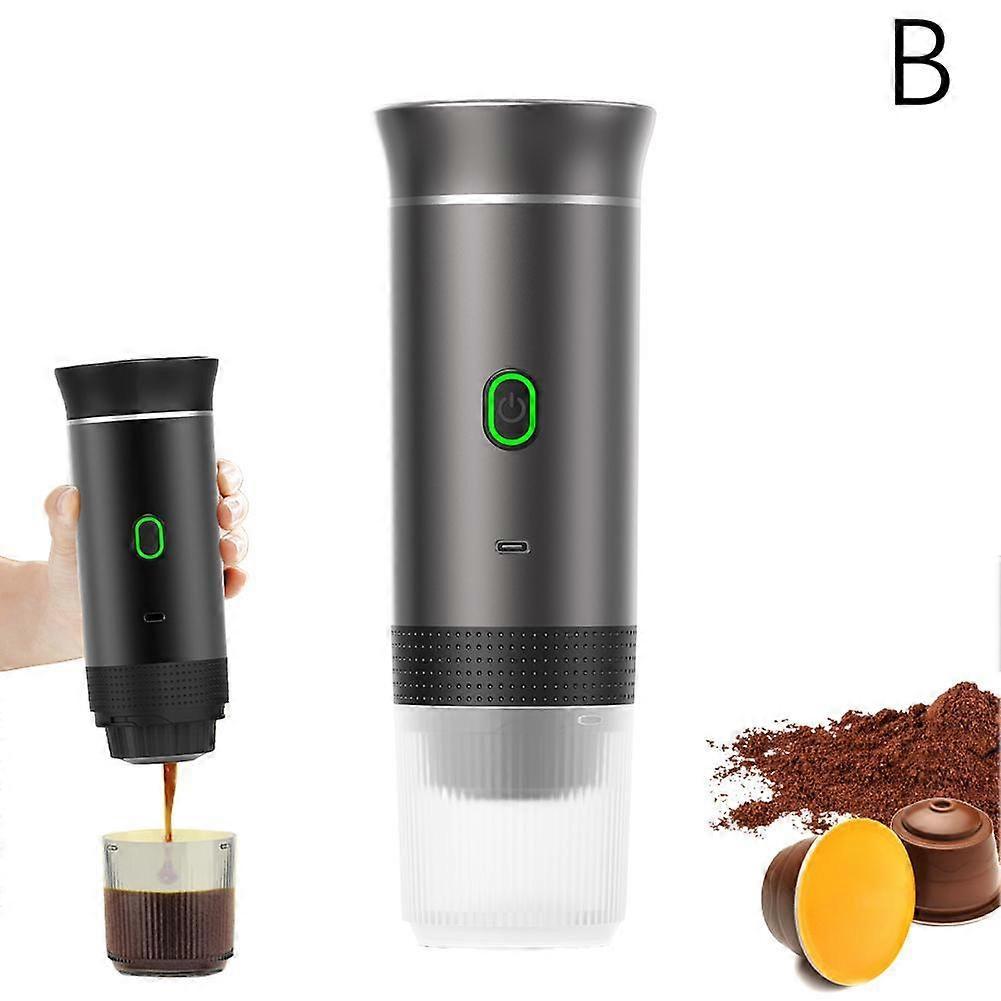Portable Espresso Machine, 12v Car Coffee Maker, Fast Heating Self-Heating Coffee Machine, 3-in-1 Portable Electric Espresso Machine, Mini Small Car