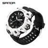 Sanda Fashion Dual Display Men's and Women's Waterproof Luminous Sports Watch
