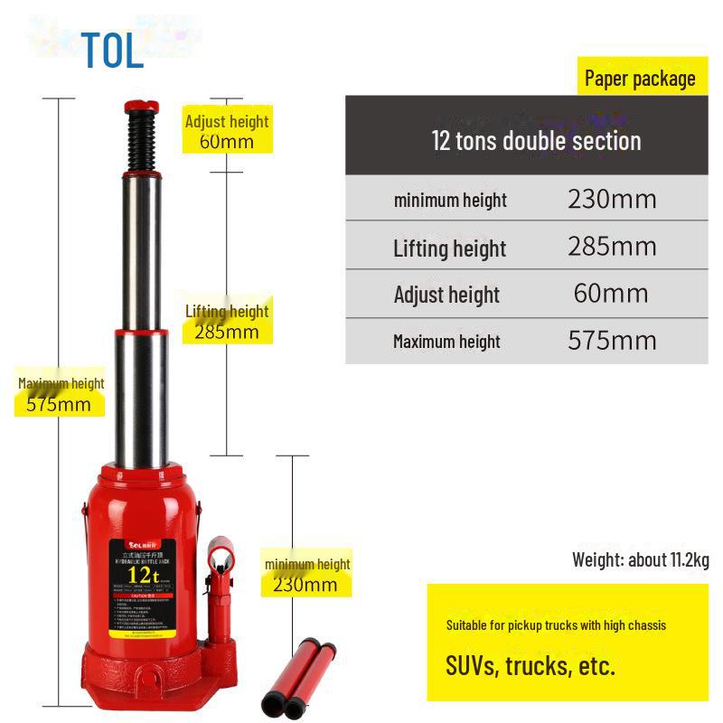 Гидравлический автомобильный домкрат для замены шин на бездорожье (2Т/3Т)
