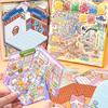 Capybara Landscape Sticker Book 20 In 1 Miniature Scene Scrapbook Kit Kid Toy