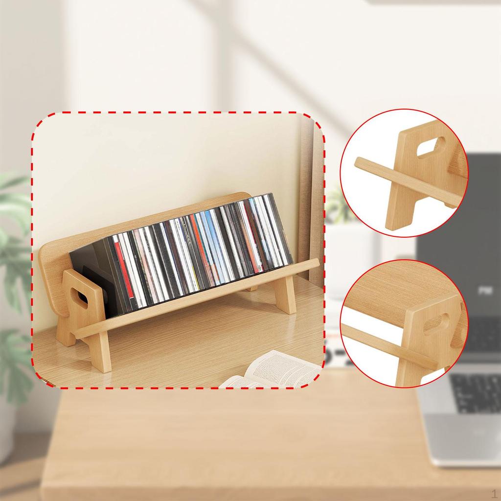 Book Holder Rack for Office with Vinyl Record Display