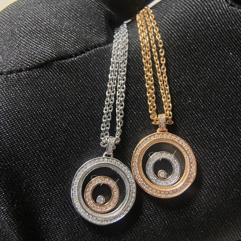 Серебряный кулон 925 пробы от семьи Сяо «Время поворачивает удачу» с бриллиантовым флаконом духов в форме сердца и дизайном звездного неба