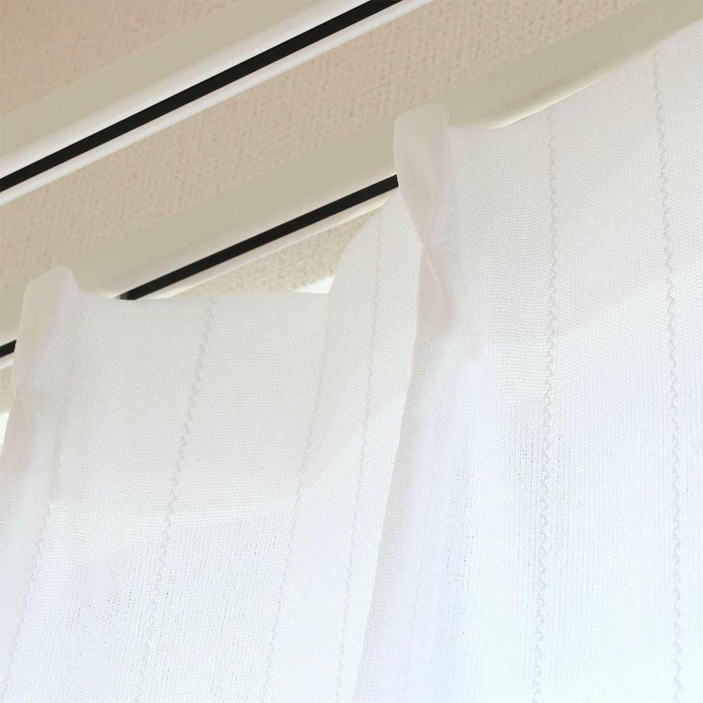 Зеркальное кружево непрозрачное при УФ-излучении комплект из 100 см шириной x 108 см штор, ночь, защита, два, длинные, KOM581-11/Полосатый