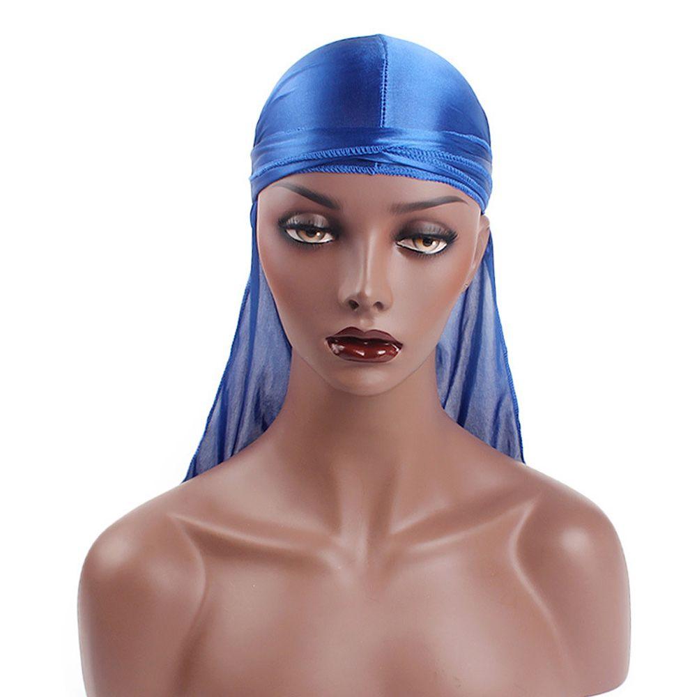 Adjustable Fashion Pre-Tied Cancer Head Scarf Chemo Cap Turban Hijab Bandana Silk Durag Pirate Hat