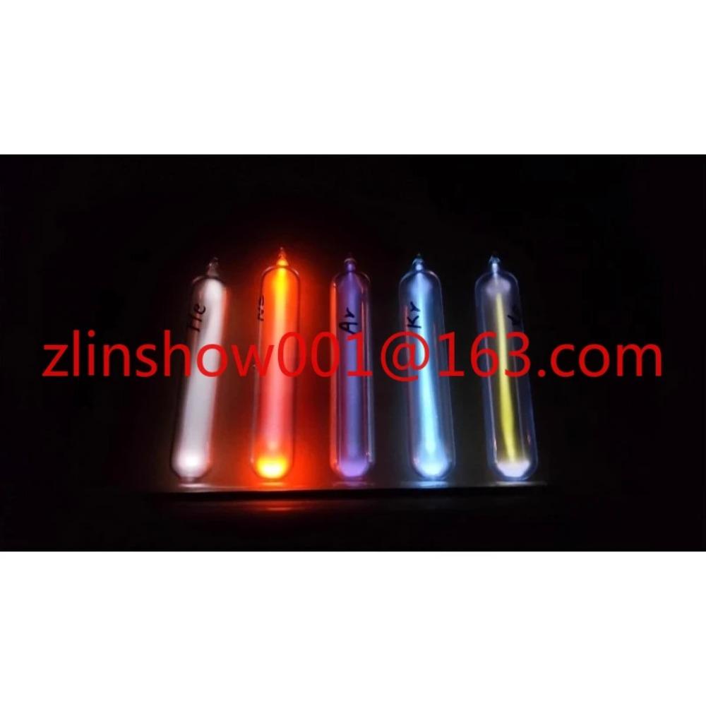 1/5/6/8/9/10 Rare Luminous Gas in Sealed Glass 99.999% Pure Helium Neon Argon Xenon Oxygen Nitrogen Hydrogen Element Collection