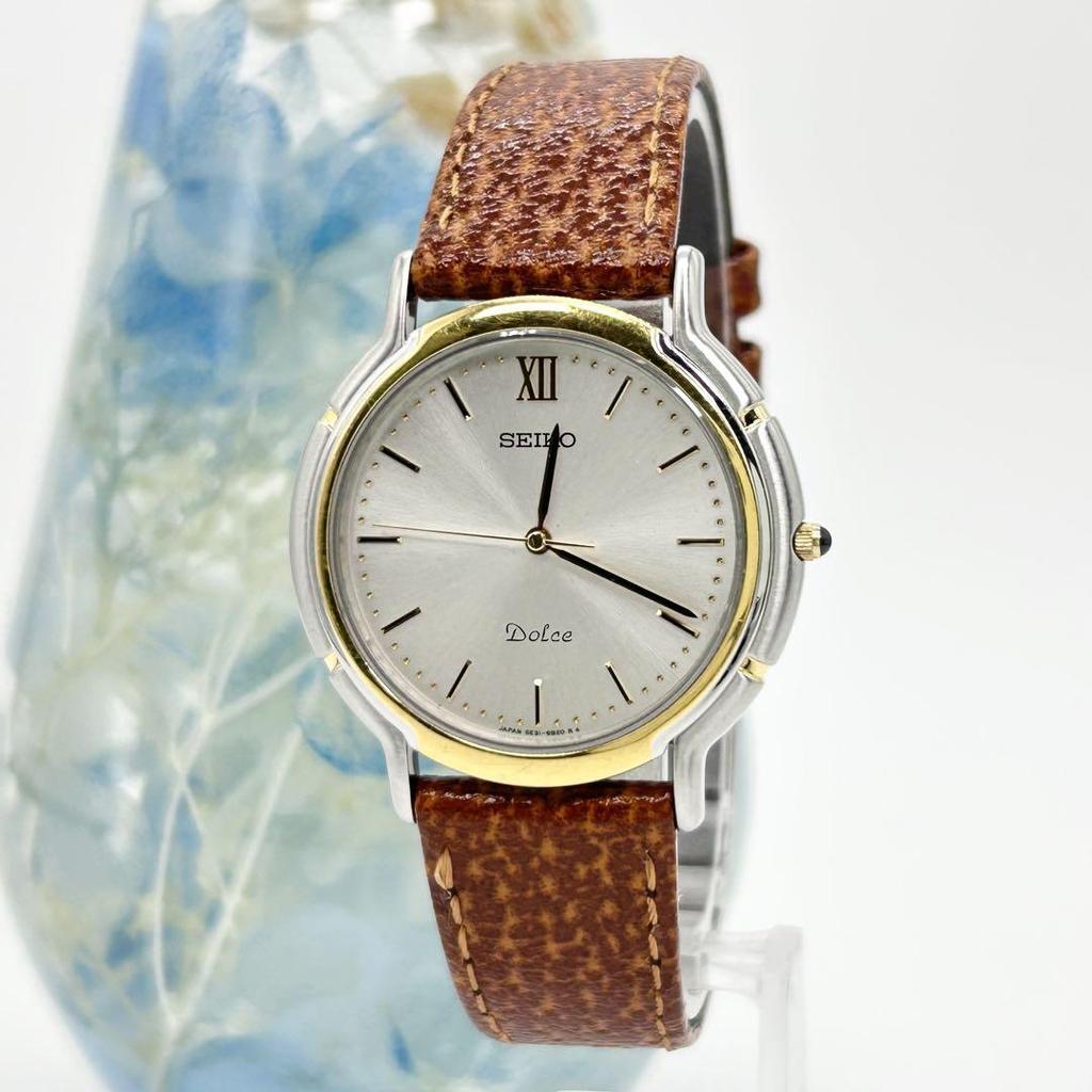 [USED] SEIKO DOLCE 5E31-6B30 Quartz Wristwatch