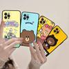 Cute L-LINE F-FRIENDS Phone Case For iPhone 16 15 14 13 12 Mini 11 Pro XS Max X XR SE 6 7 8 Plus Soft Silicone Cover