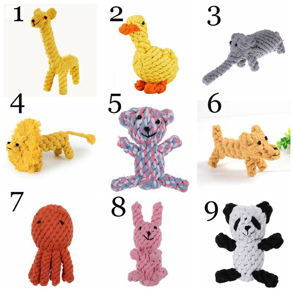 Animal Teeth Cleaning Cotton Rope Interactive Puppy Cotton Rope Toy Chew Toy Dog Toy Pet Supplies