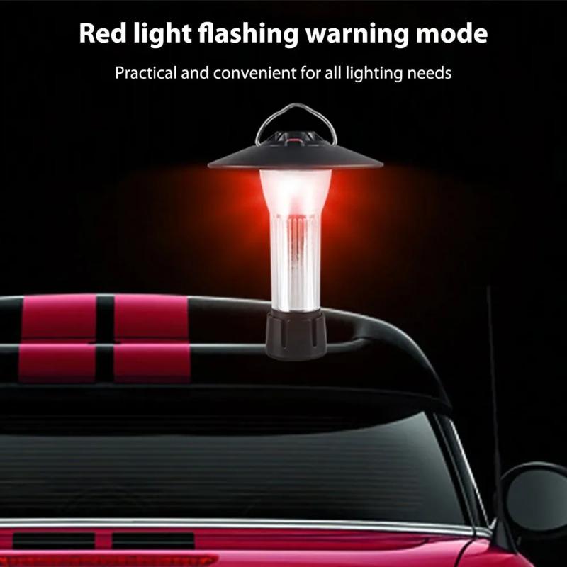 New 2000LM Camping Light Rechargeable LED Flashlight with Magnet Portable Lantern Outdoor Emergency Tent Light Camping Supplies