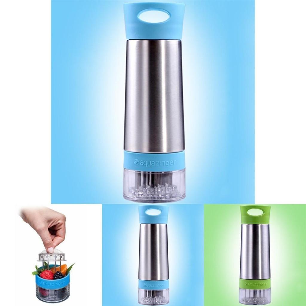 Бутылка-инфузер Aqua Zinger для воды с ароматизатором. Универсальная бутылка для освежающих напитков со свежими ингредиентами.