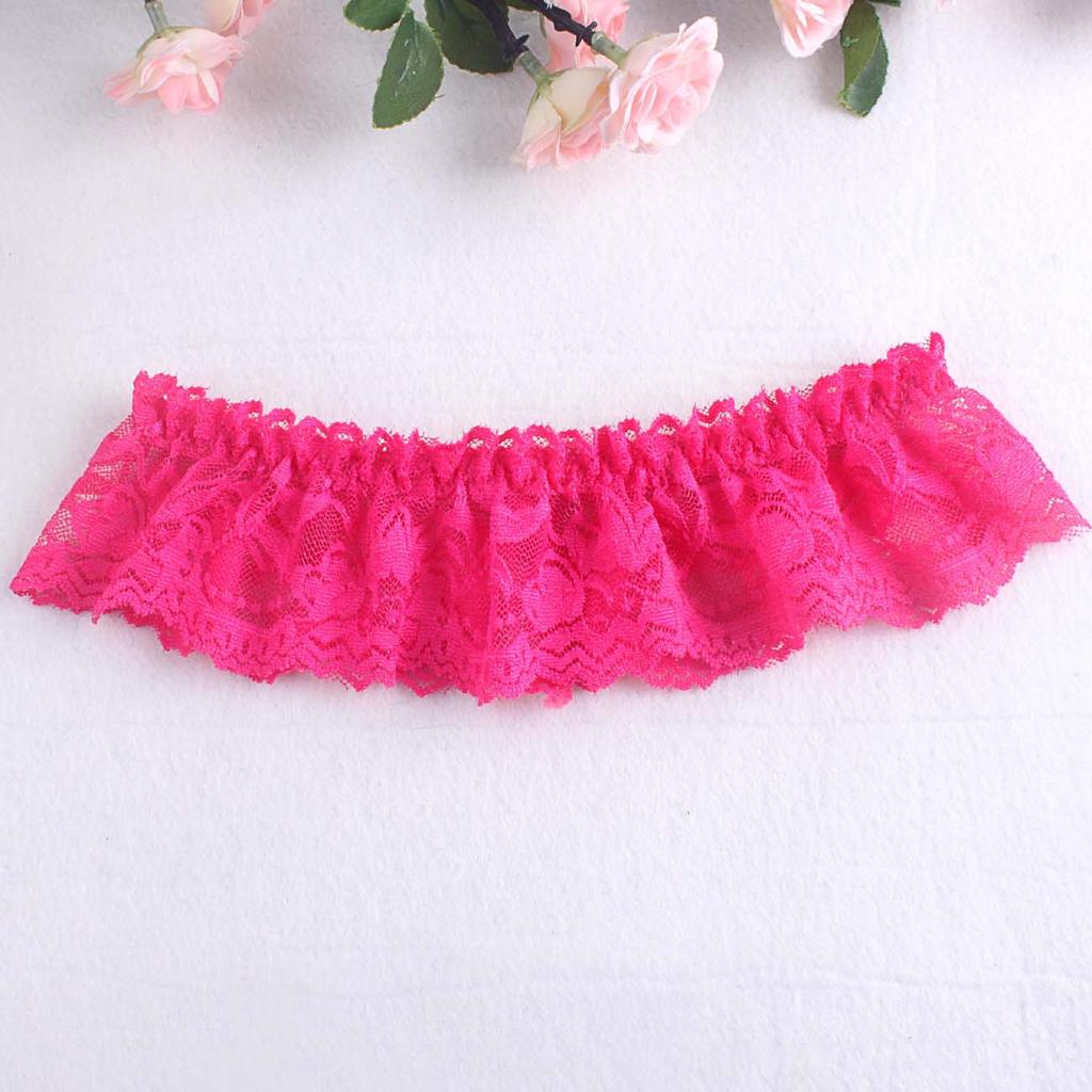 Wedding Garter Lace Floral Sexy Leg Garter Belt White Bowknot Bridal Lingerie Lace Leg Ring Loop Party Cosplay Suspender