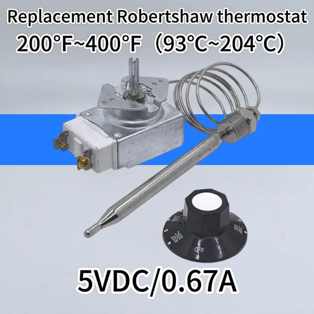 Профессиональная фритюрница 204℃/400°F Компонент Термоконтроль 1/4 дюйма RX-1-36 Низкое обслуживание Стальной Термостат Замена