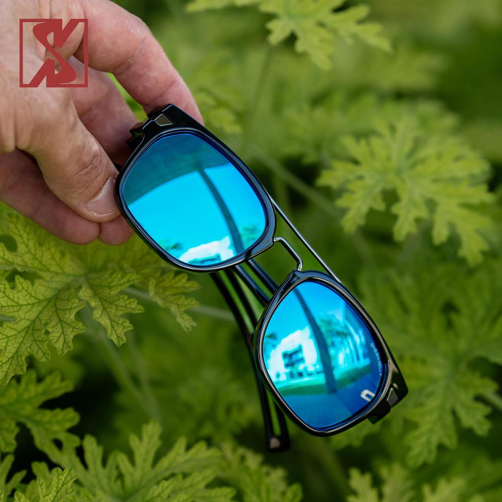 Retro Polarized Square Sunglasses for Men and TR90 Sporty Trendy Multicolor Shades [SHEEN KELLY] Women, Frame, Fashion, Eyewear, Designer, Lenses,