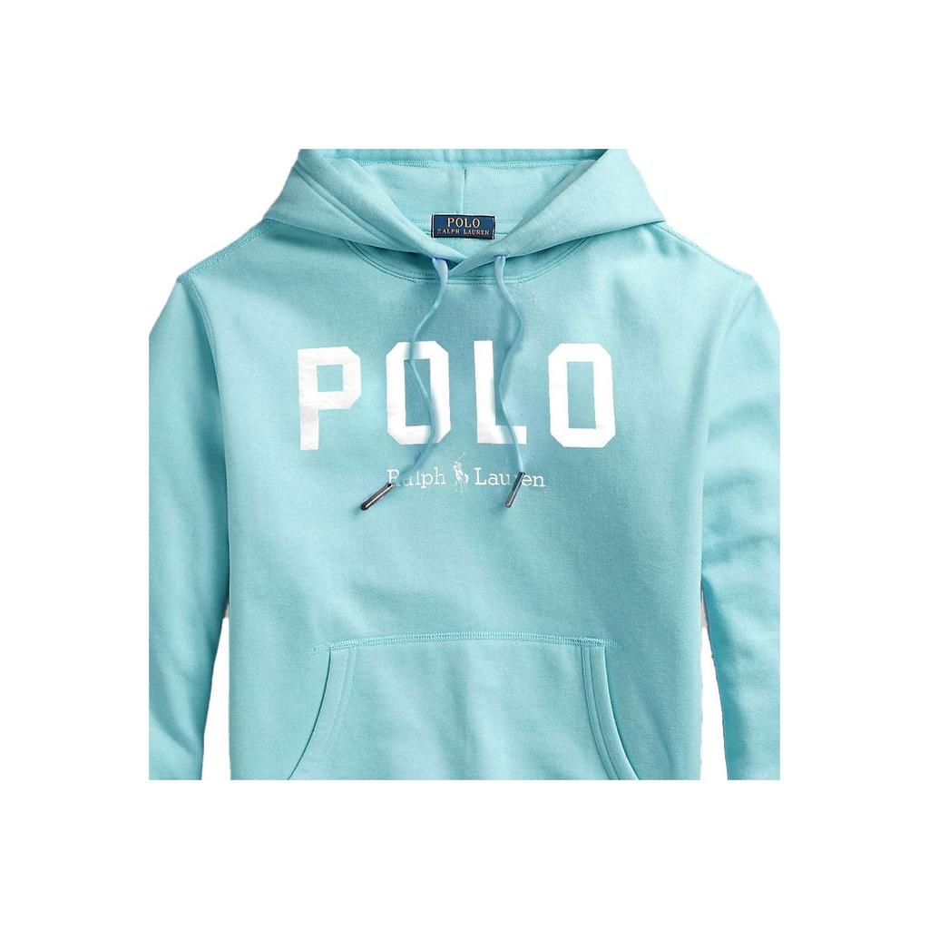 Polo Ralph Lauren Ss23 Худи с принтом логотипа-буквы и кулиской Мужские худи Зеленый 710843465-002