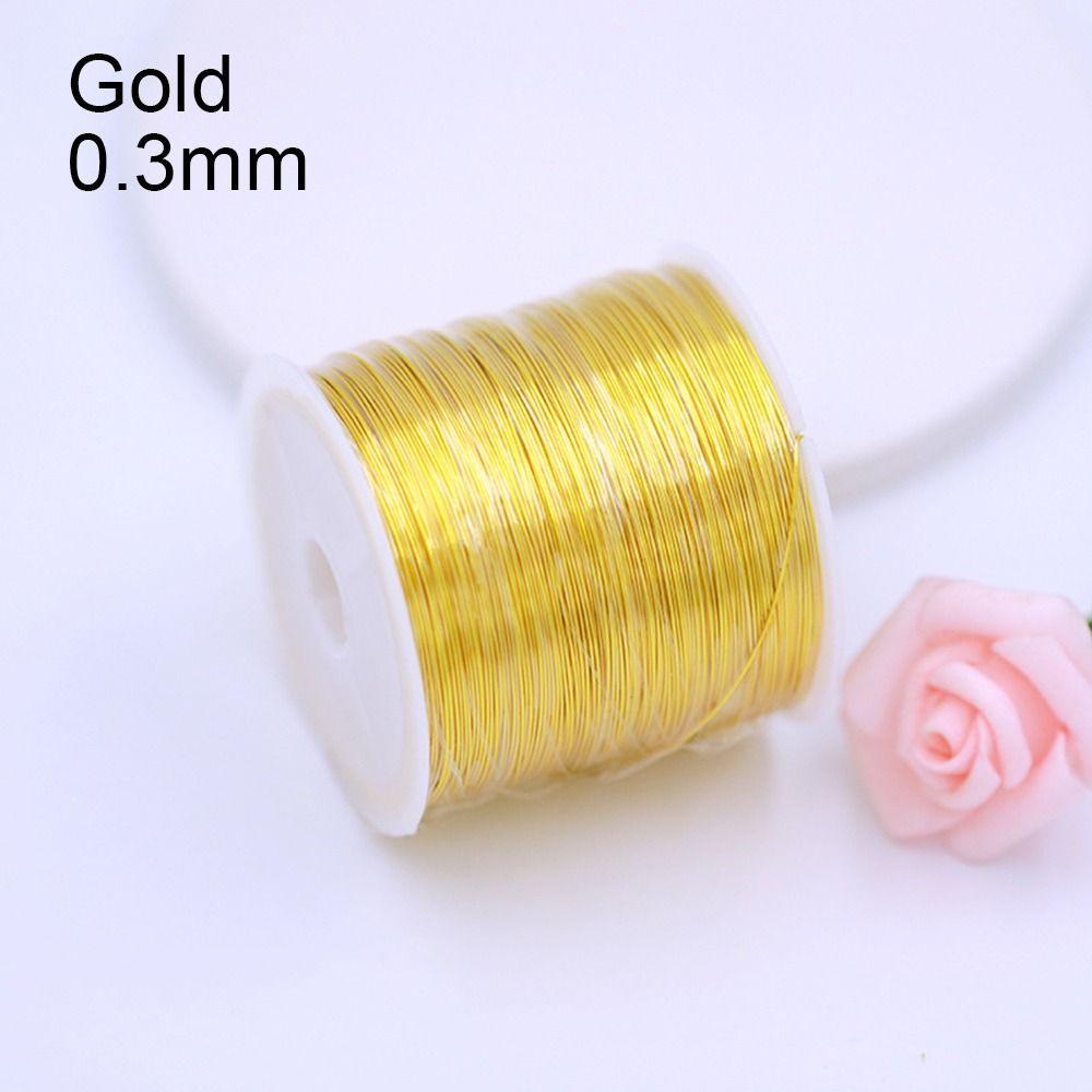 0.3mm 0.4mm Brass Copper Wire DIY Handmade Brass Wire Durable Jewelry Making Wire Jewelry Making