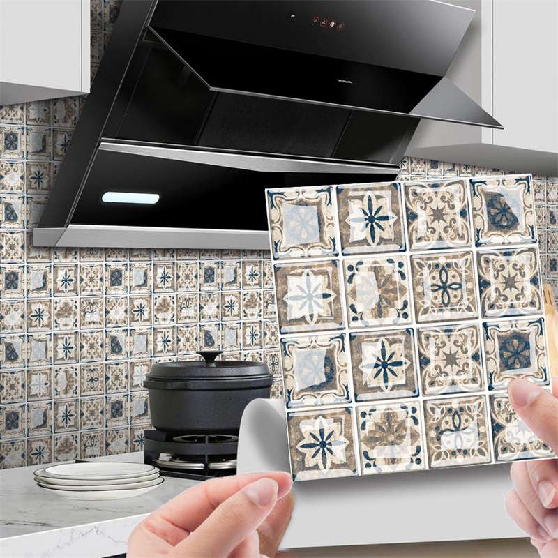 Наклейка на кристаллическую плитку, наклейка на пол, самоклеящаяся MSC105-124, 3D настенная наклейка с мозаикой, напольная наклейка, трансграничная стеклянная плитка Tilediy