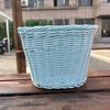 Hand Woven Bicycle Basket Large Capacity Strong Load Bearing Easy Installation Handlebar Bike Front Basket Replacement