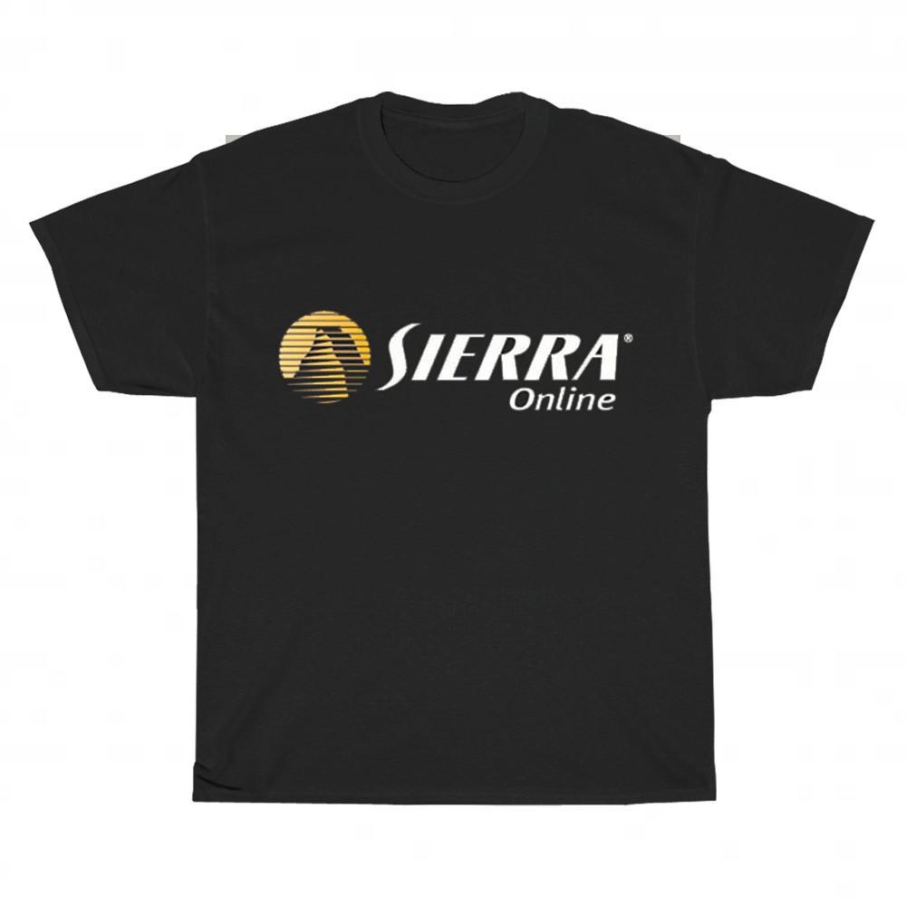 Новая футболка унисекс с логотипом Sierra Online, смешная, размеры от S до 5XL