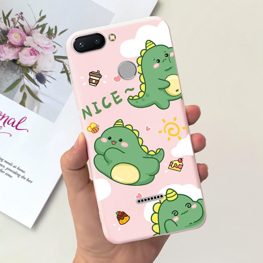 For Xiaomi Redmi 6 Case Redmi 6A Cover Cute Dinosaur Duck Cat Shockproof Bumper For Xiomi Redmi 6 6A Fundas Redmi6 Redmi6A Coque