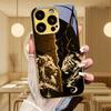 Величественный Лев Тигр Позолоченный Чехол Для Телефона iPhone 14 17 16 15 13 12 11 Pro Max Plus 16E 17Air XR 7 8 XS Xr Чехол