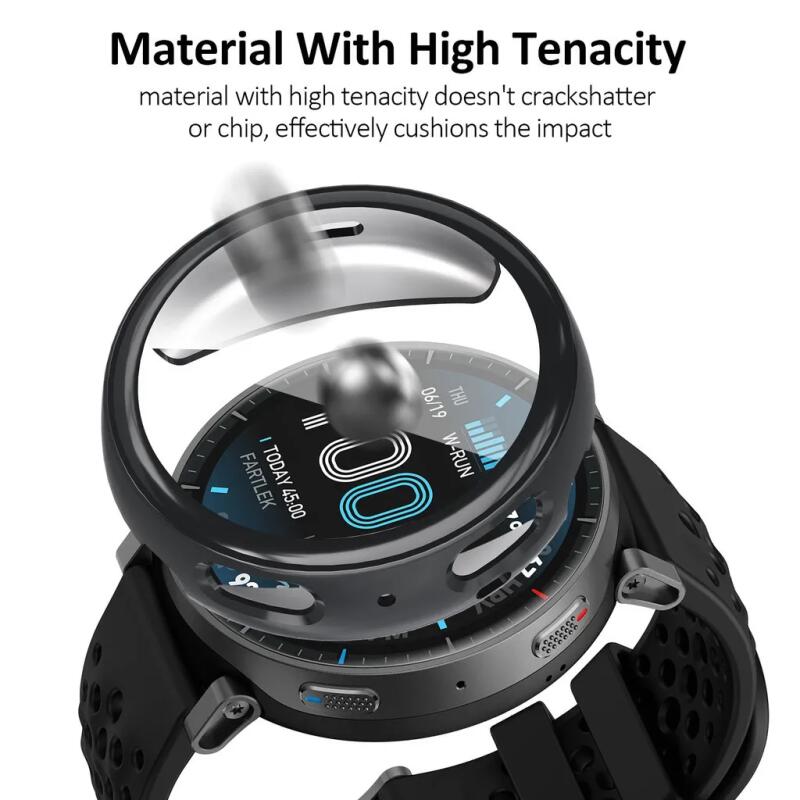 Защитный чехол-пленка для Huami Amazfit Active Max, ТПУ, всесторонний защитный корпус-оболочка для аксессуаров часов Amazfit Active Max