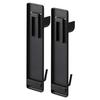 Yamazaki Tower Indoor Clothes Drying Pole Holder (Set of 2) for Drywalls, Black, Approx. W5 x D3.8 x H23cm (5 x 3.8 x 23cm) (Includes Drywall Tweezers
