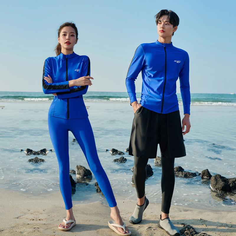 Куртка с длинным рукавом для защиты от солнца, для пары 24 лет: Плавание, Дайвинг, Серфинг Костюм от медуз свободного кроя