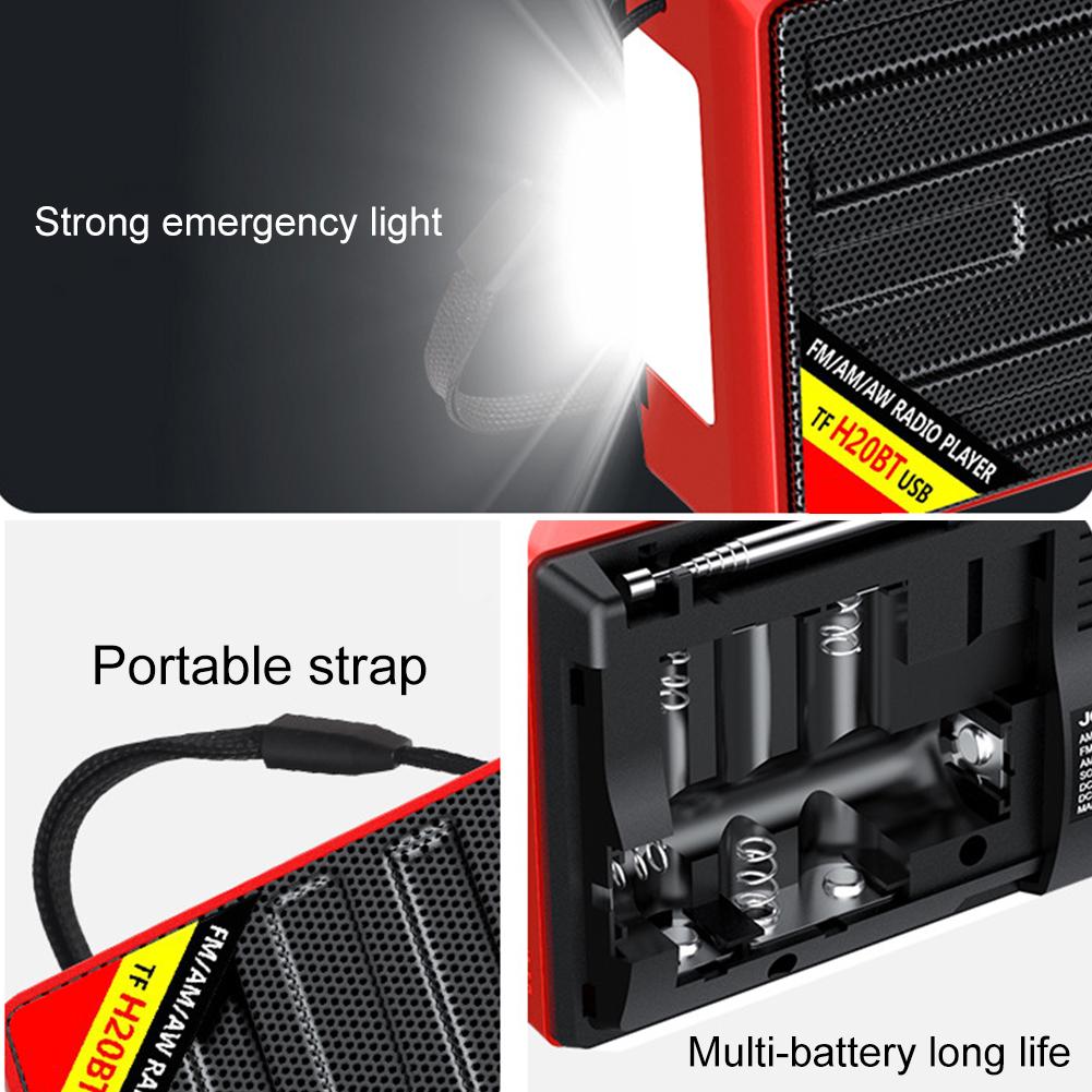 Портативное радио FM/AM/SW с полным диапазоном, с разъемом для наушников 3,5 мм, проигрыватель, радио на батарейках, поддержка TF-карты для пожилых людей