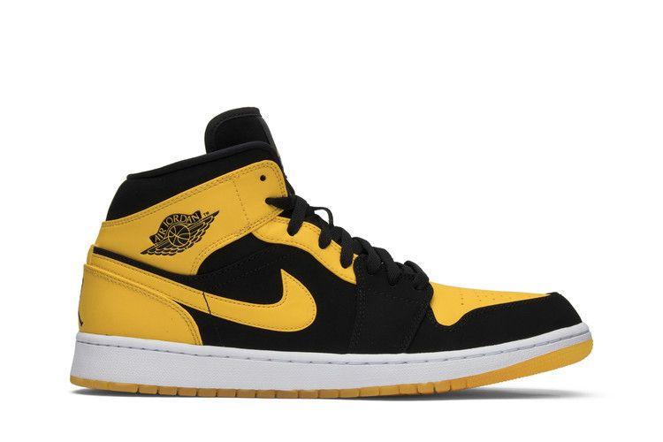 Men's Sneakers Jordan 1 Retro Mid New Love (2017) Black/Varsity Maize-White