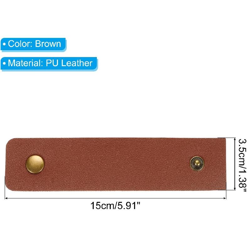 PATIKIL Napkin Rings, 12 Pcs Leather Napkin Rings Rustic Holder for Table Decor Thanksgiving Farmhouse Wedding Fall Banquets Dinner Party Ornaments