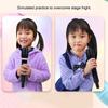 Микрофон Пластиковый Игрушечный Микрофон Реквизит Симулятор Микрофон для Практики Речи Косплей День Рождения Подарки Костюмированная Вечеринка