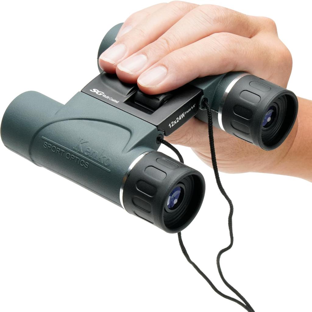 Бинокль Kenko 12x24 12x калибр 24 призма roof компактный легкий 259 г для путешествий и концертов 012772 SG-H 2-осевой